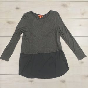 Joe Fresh Women's Size Small Long Sleeve Grey Top
